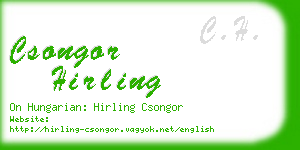 csongor hirling business card